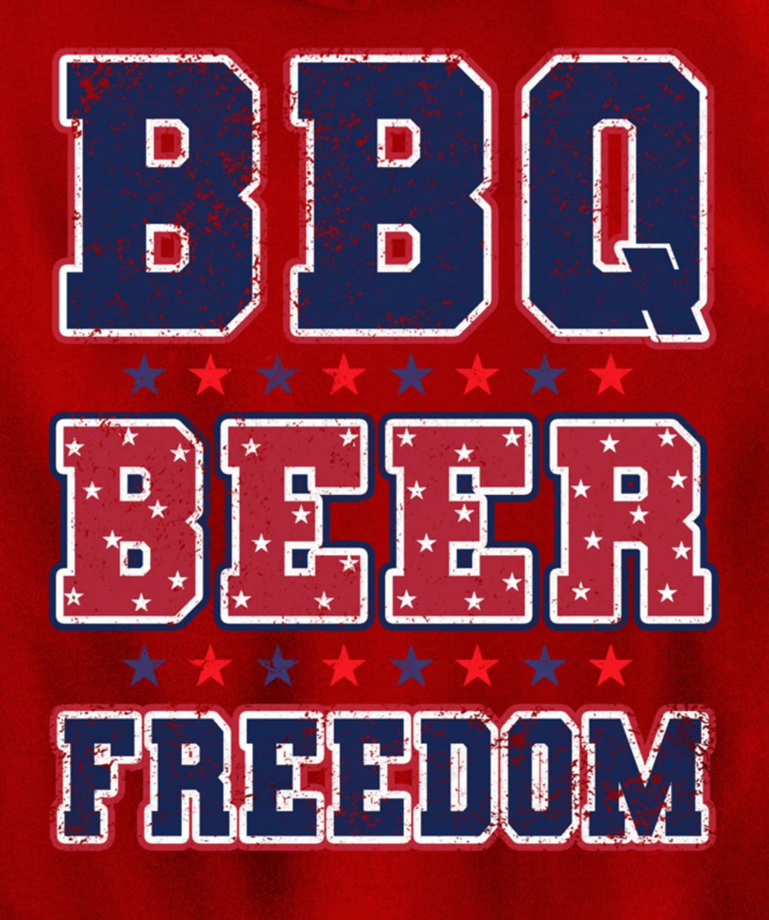 BBQ Beer Freedom Pullover Hoodie