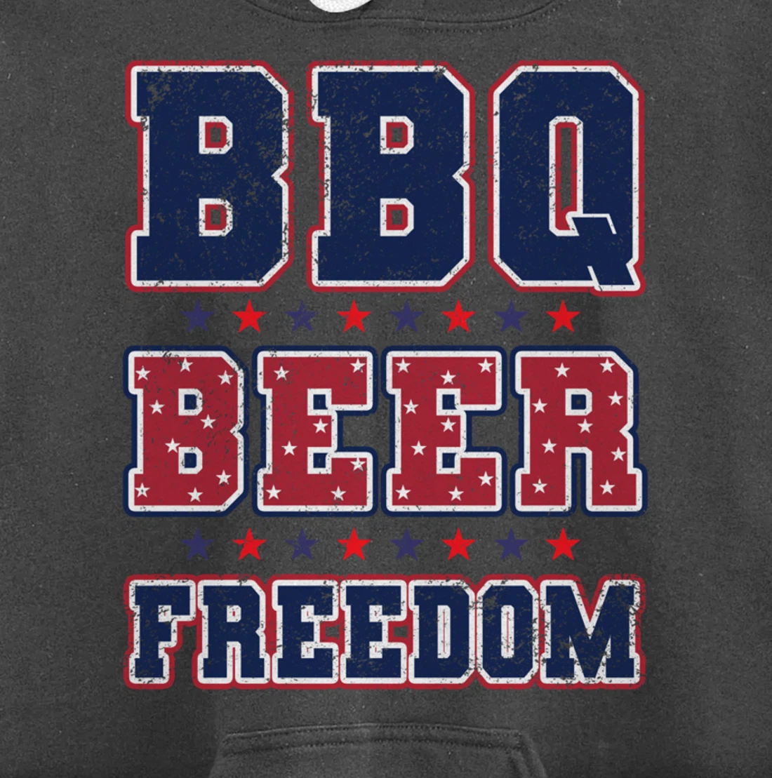 BBQ Beer Freedom Pullover Hoodie