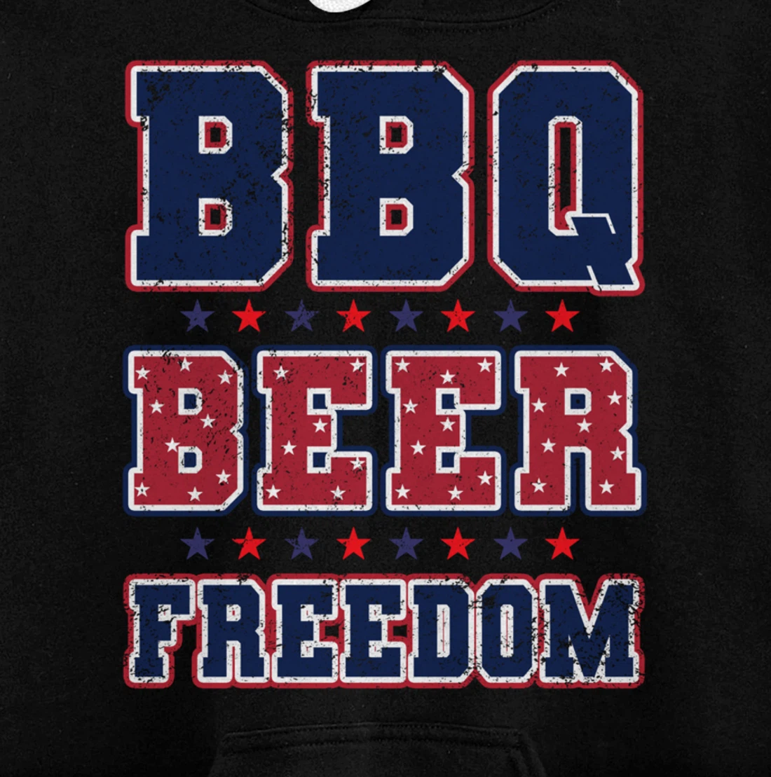 BBQ Beer Freedom Pullover Hoodie