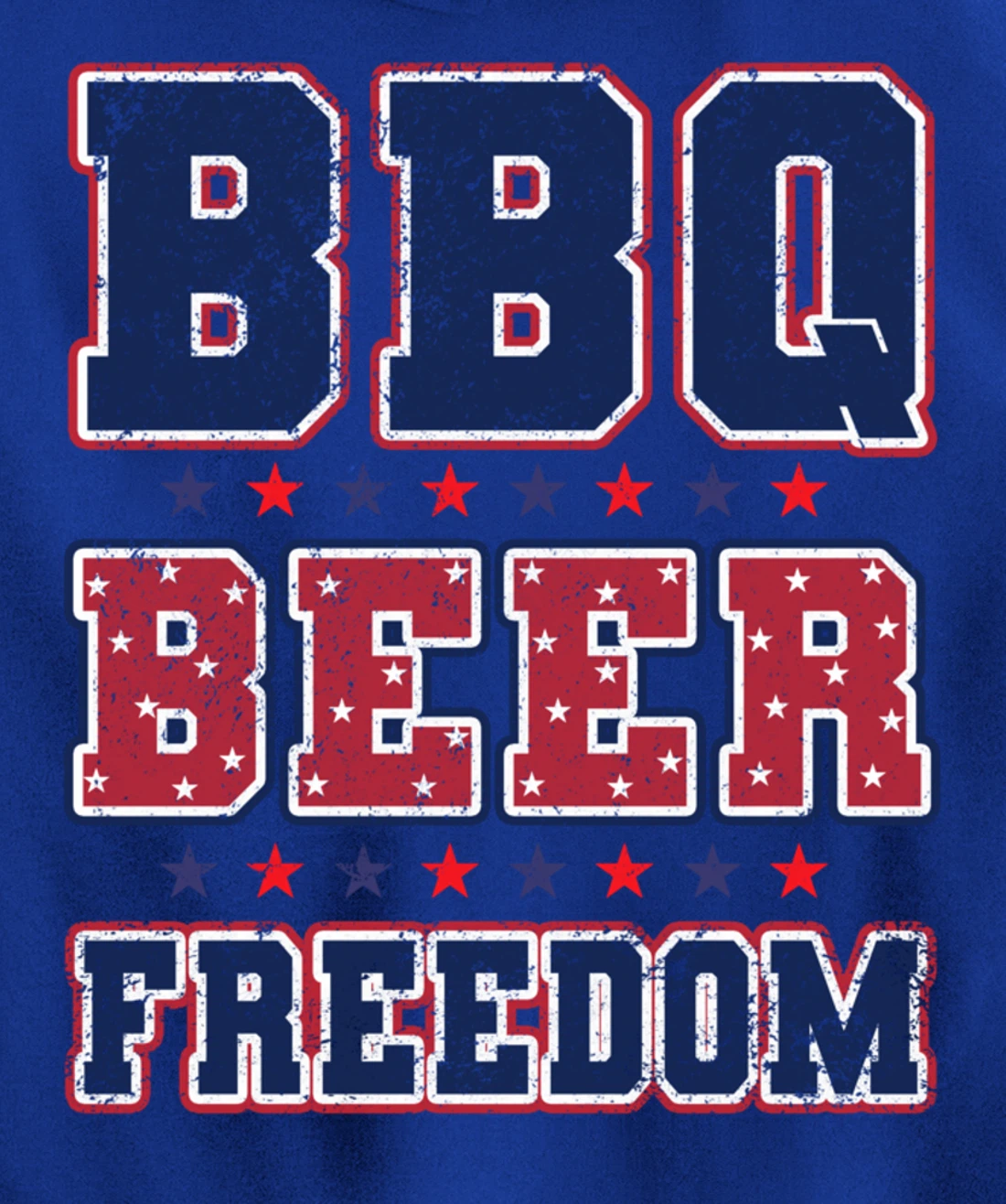 BBQ Beer Freedom Pullover Hoodie