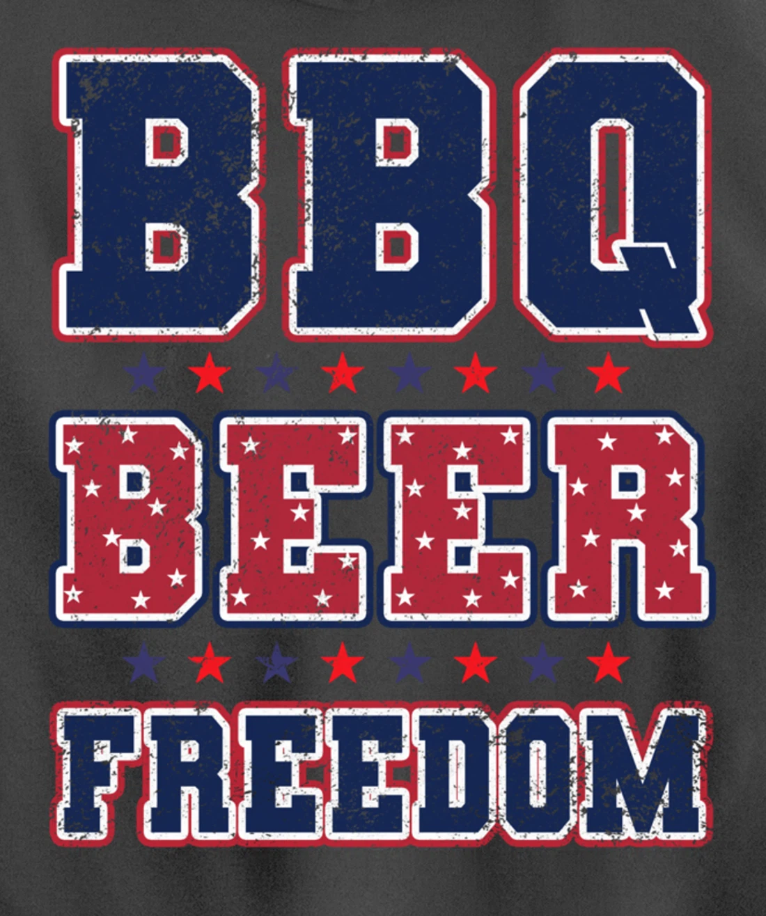 BBQ Beer Freedom Pullover Hoodie
