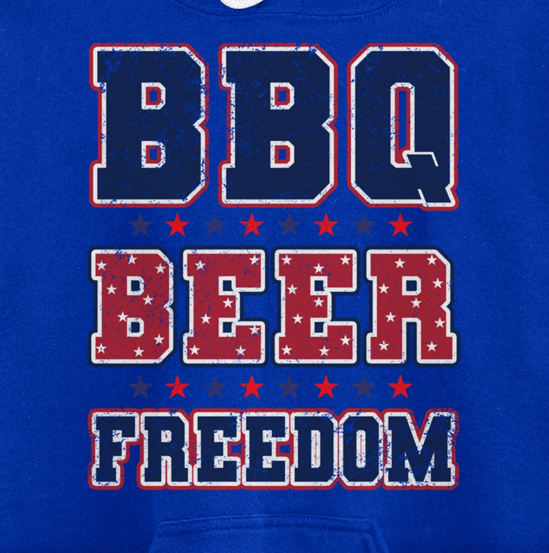 BBQ Beer Freedom Pullover Hoodie