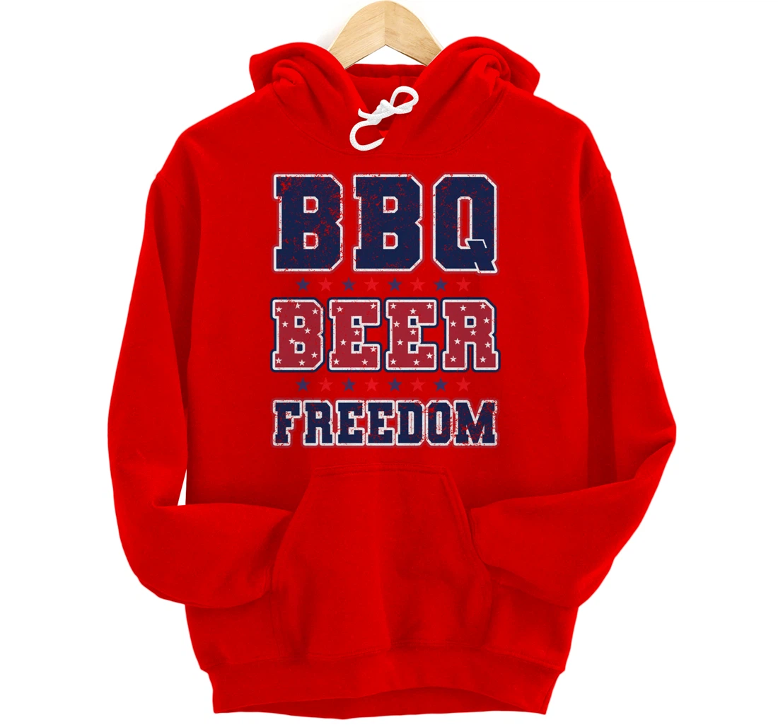 BBQ Beer Freedom Pullover Hoodie