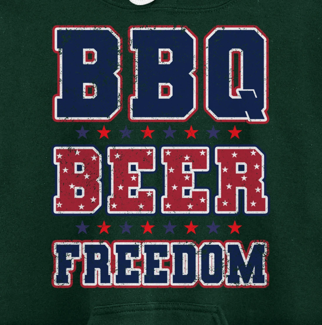 BBQ Beer Freedom Pullover Hoodie