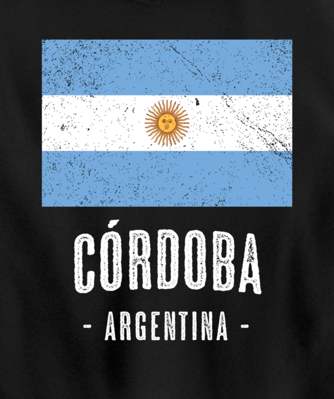 City of Córdoba - Argentina | Argentinian Flag Merch - Pullover Hoodie