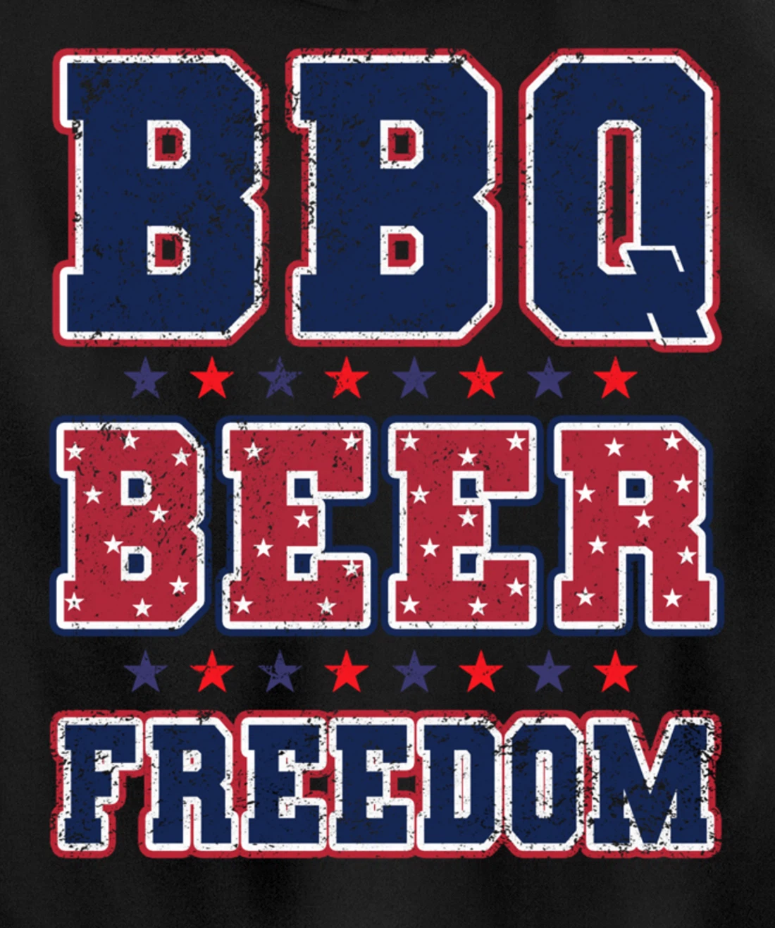 BBQ Beer Freedom Pullover Hoodie