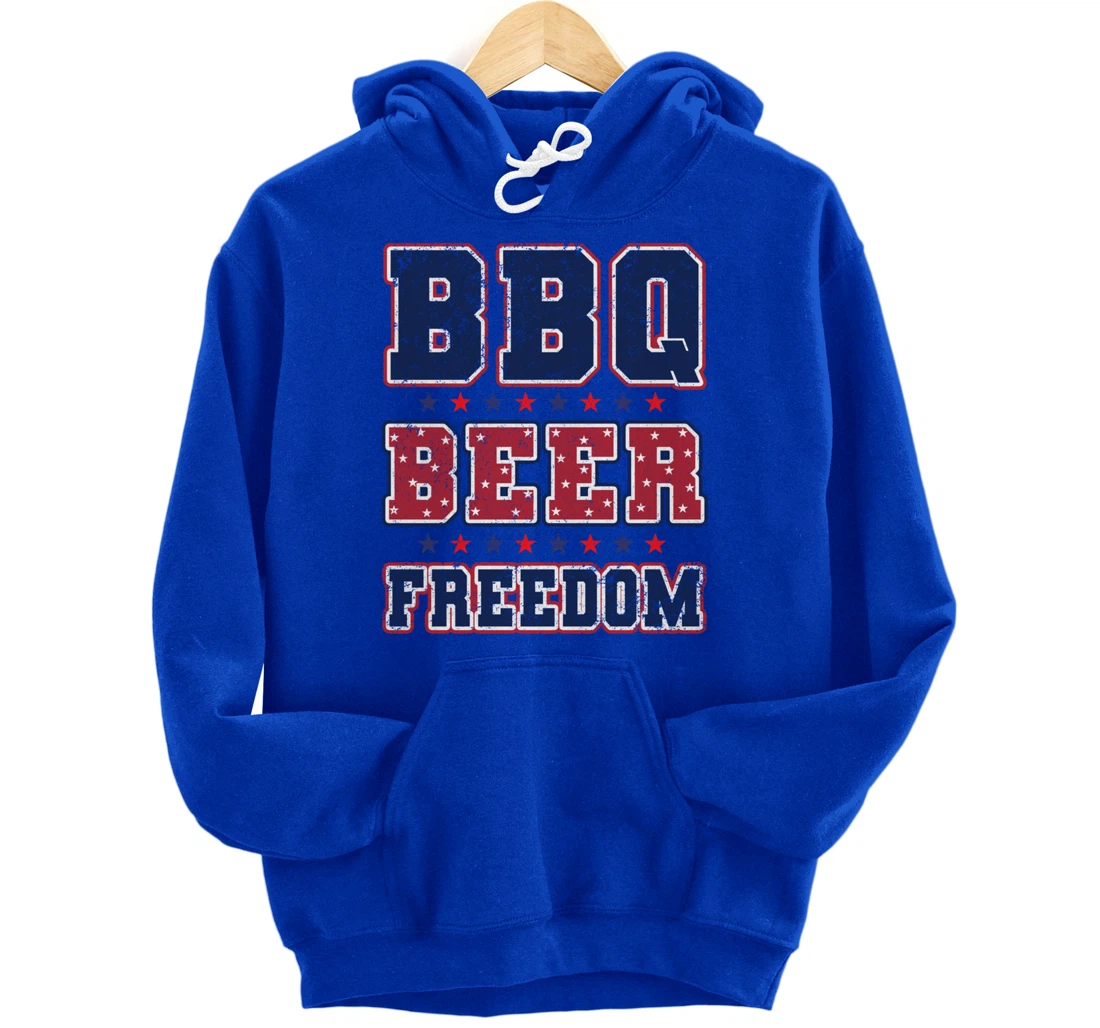 BBQ Beer Freedom Pullover Hoodie