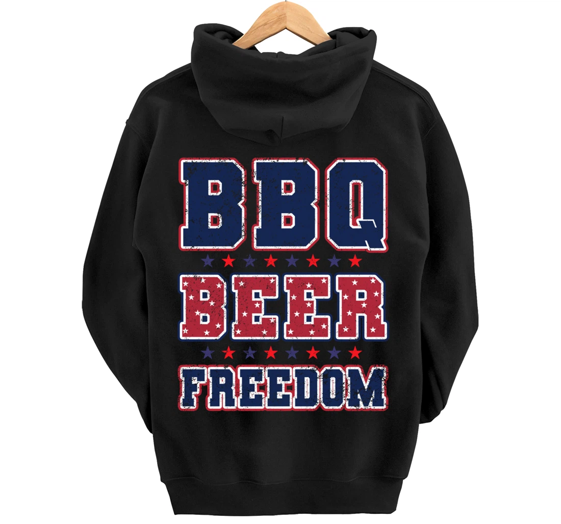 BBQ Beer Freedom Pullover Hoodie