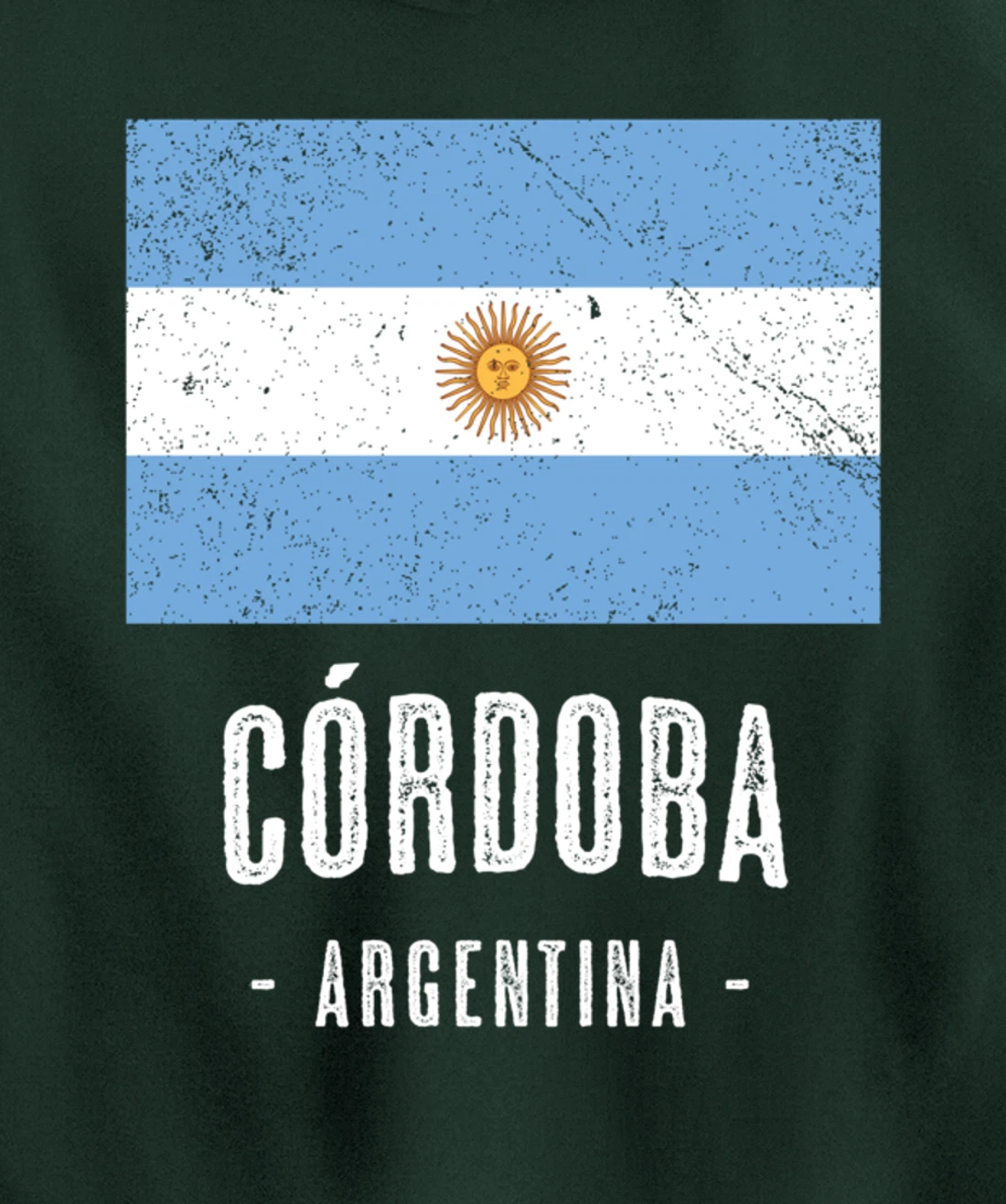City of Córdoba - Argentina | Argentinian Flag Merch - Pullover Hoodie