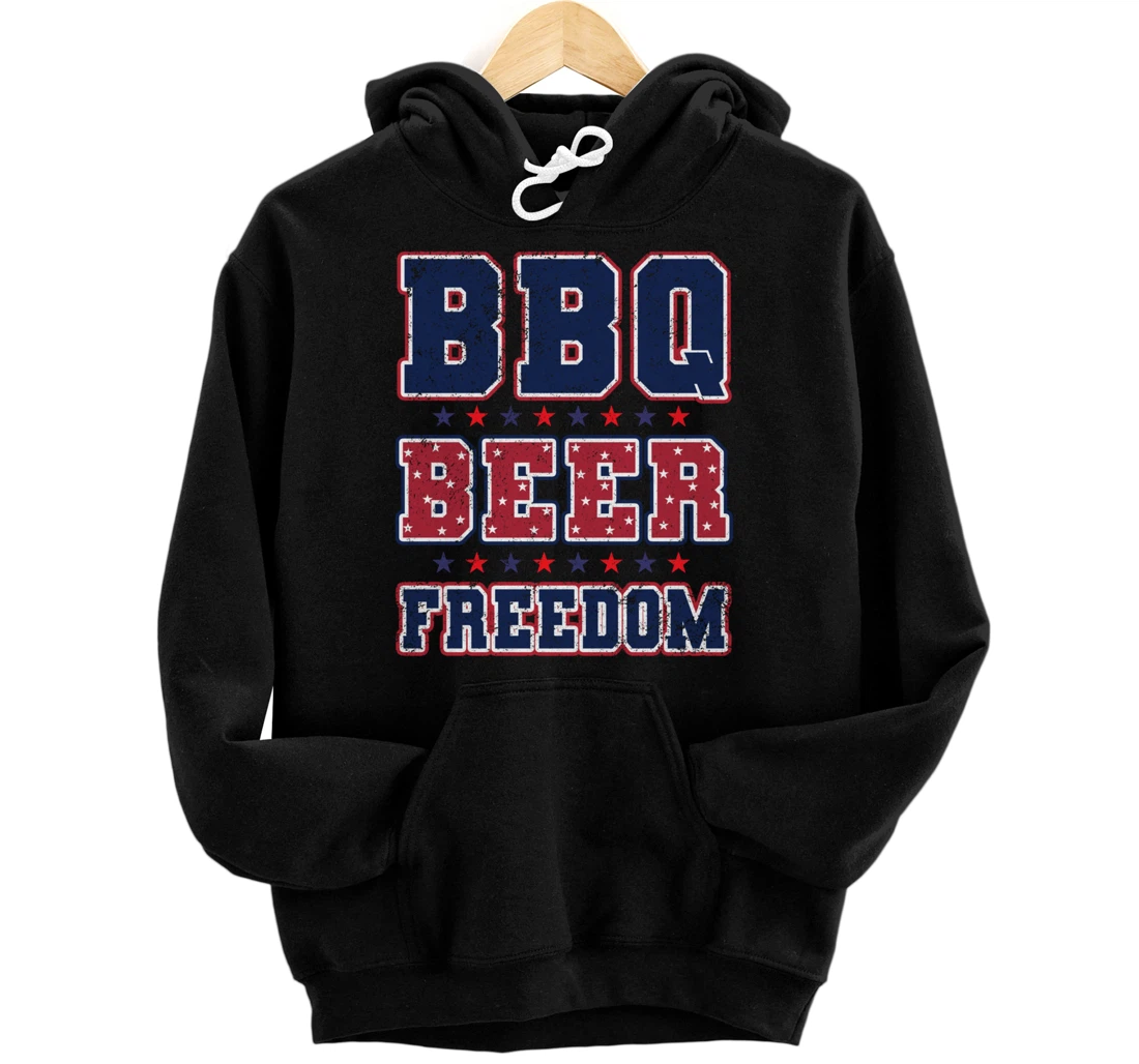 BBQ Beer Freedom Pullover Hoodie