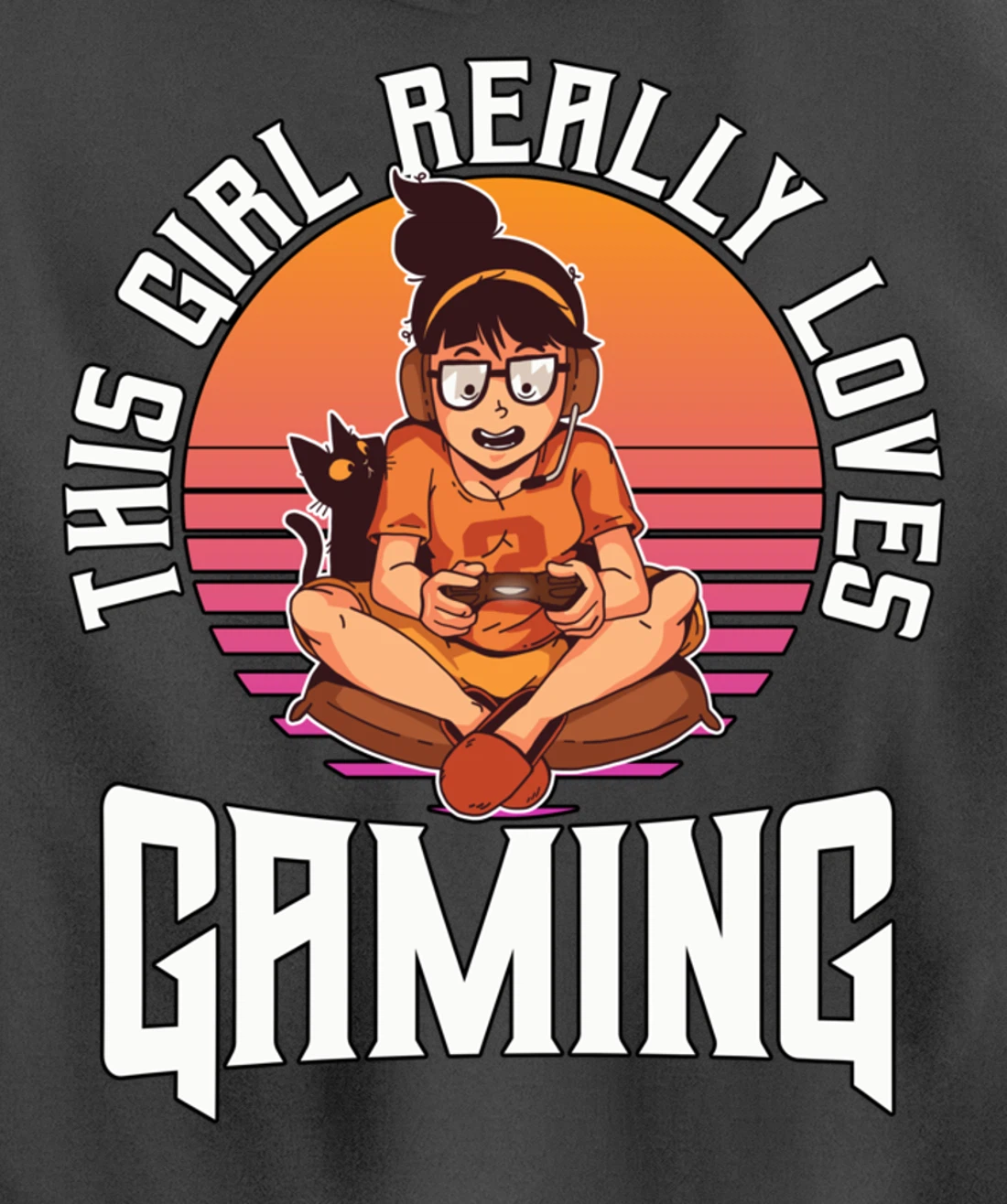 This Girl Really Loves Gaming Video Gamer Girl Gift Gaming Pullover Hoodie