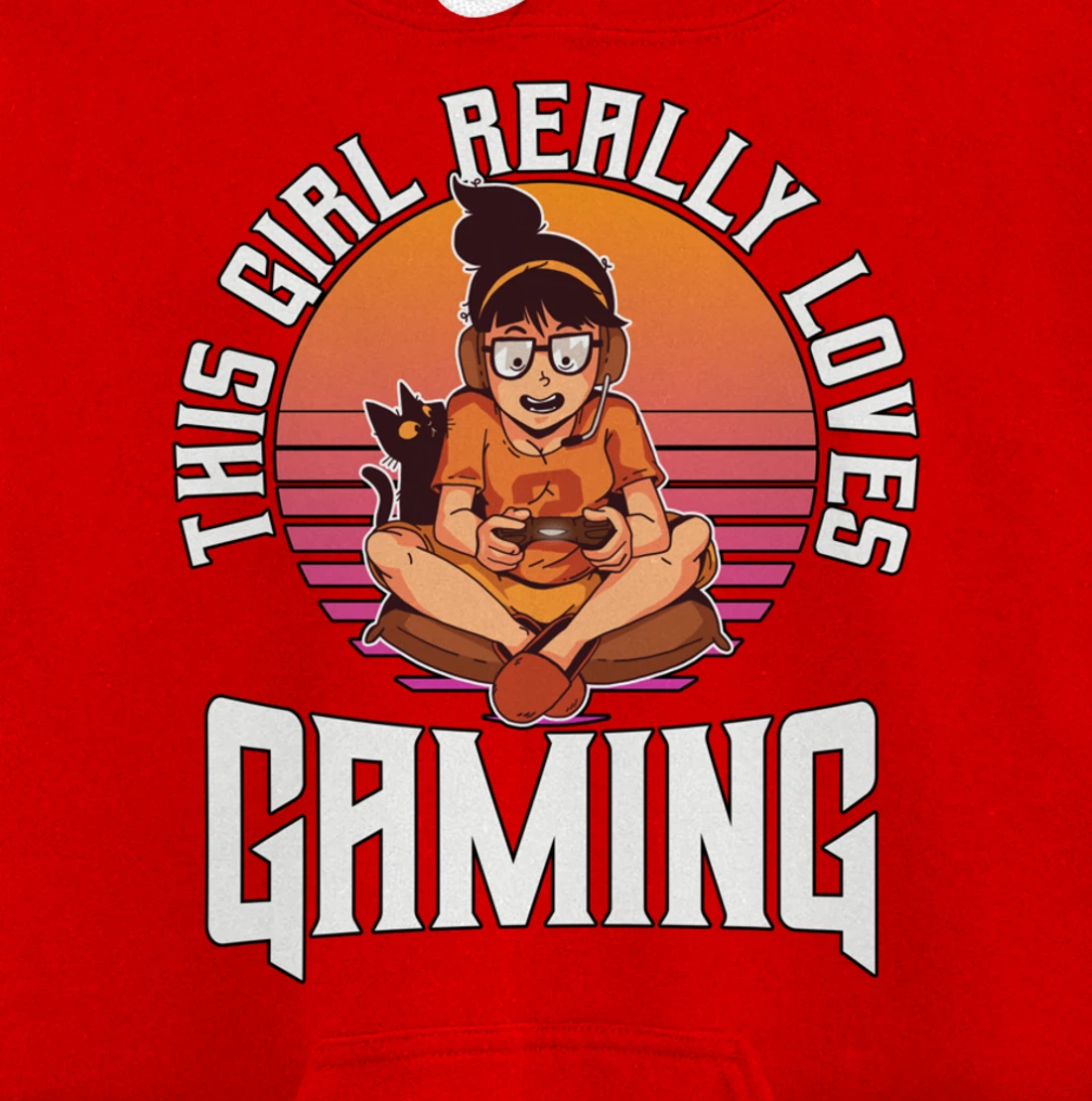 This Girl Really Loves Gaming Video Gamer Girl Gift Gaming Pullover Hoodie