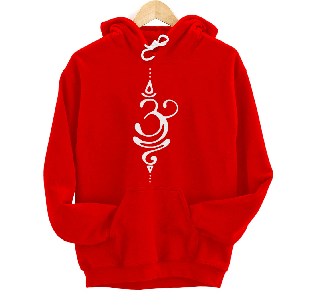 Sanskrit Breathe Symbol | Yoga Meditation | Gift for Yogis Pullover Hoodie