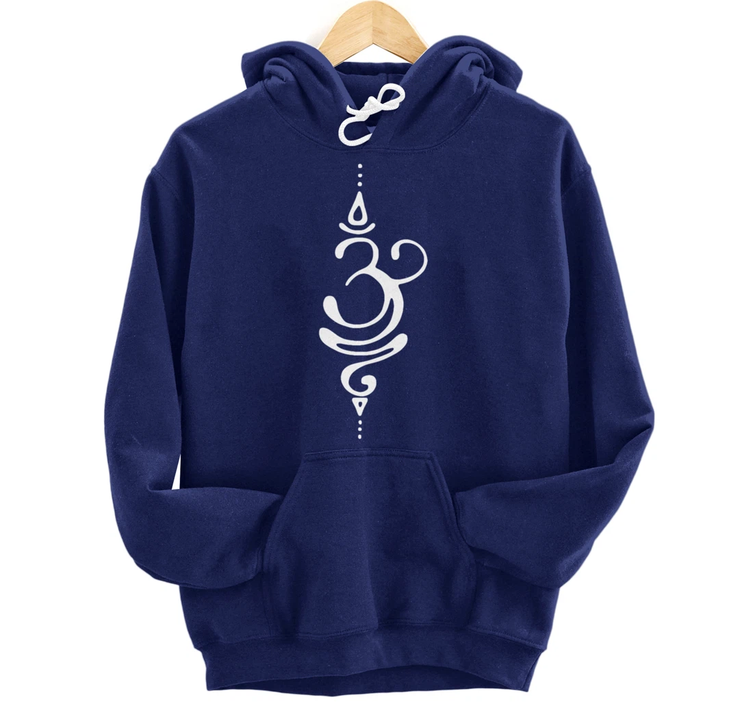 Sanskrit Breathe Symbol | Yoga Meditation | Gift for Yogis Pullover Hoodie