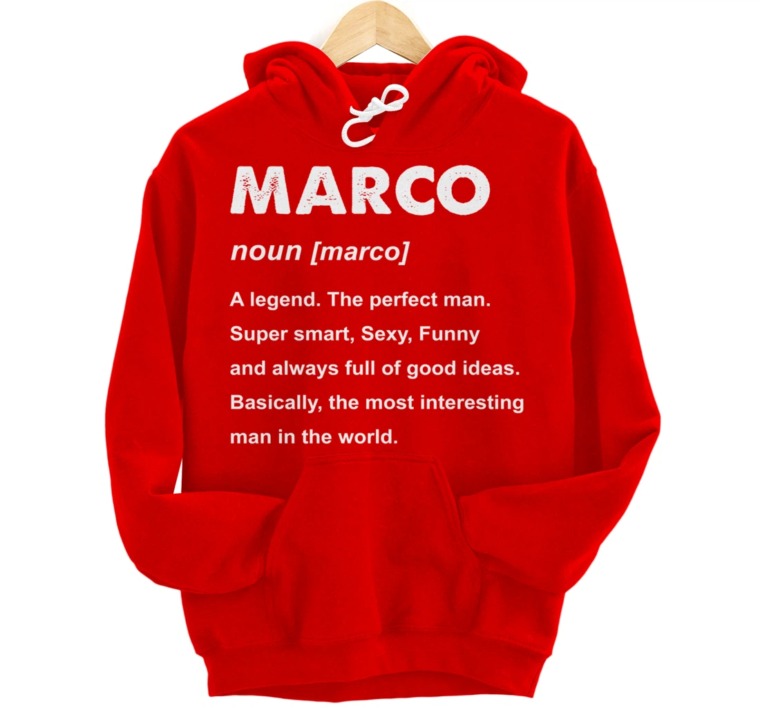 Marco Name Pullover Hoodie