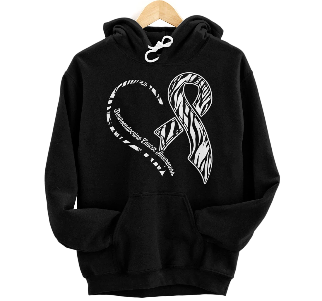 Neuroendocrine Cancer Survivor Heart Warrior Pullover Hoodie