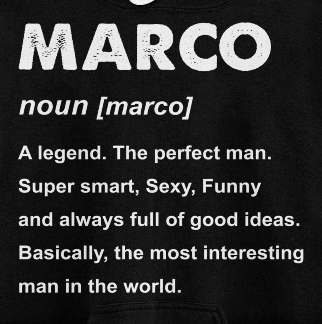 Marco Name Pullover Hoodie