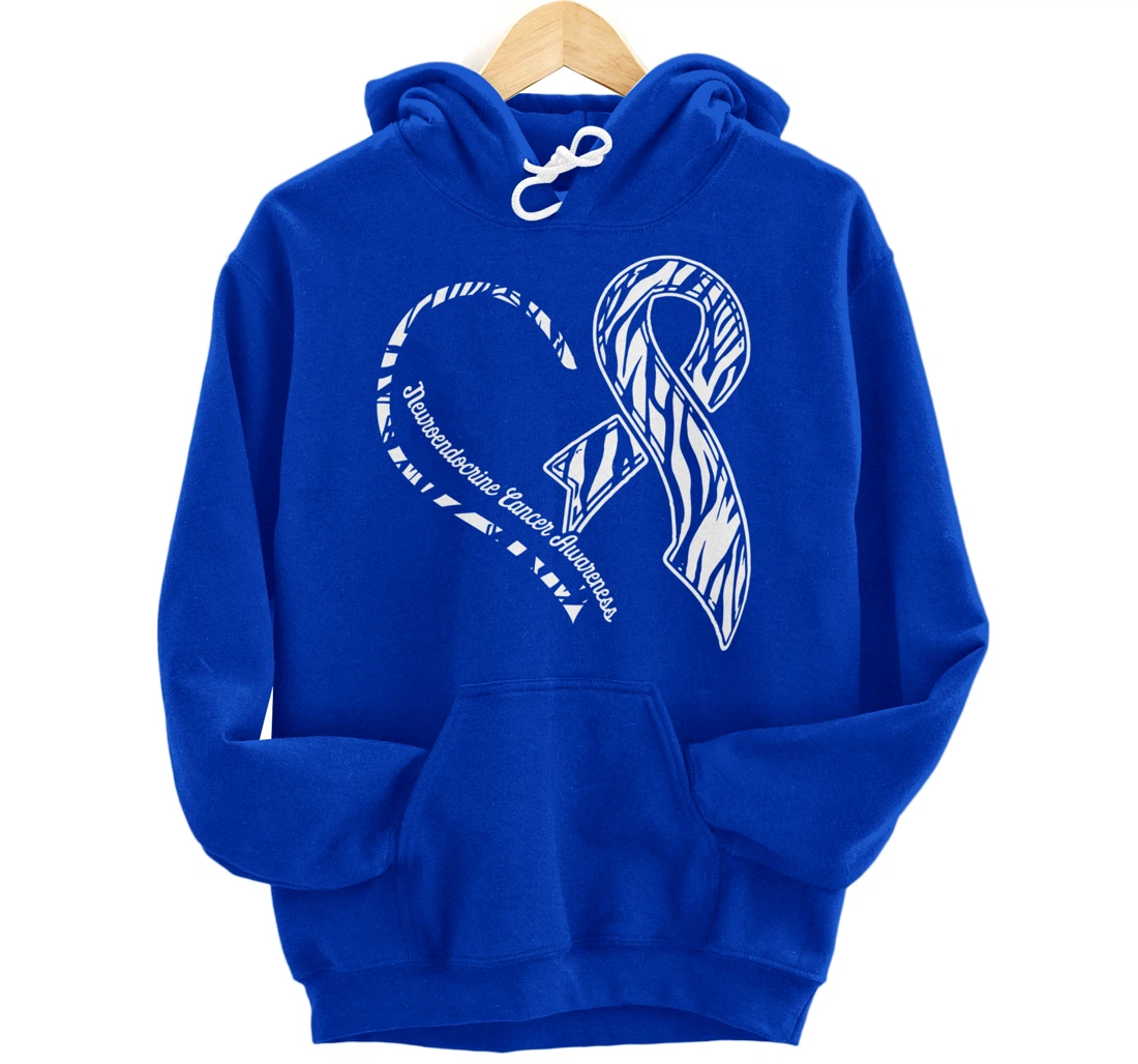 Neuroendocrine Cancer Survivor Heart Warrior Pullover Hoodie