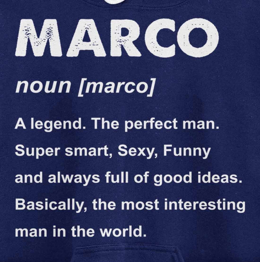 Marco Name Pullover Hoodie