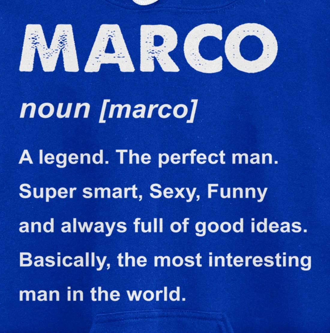 Marco Name Pullover Hoodie