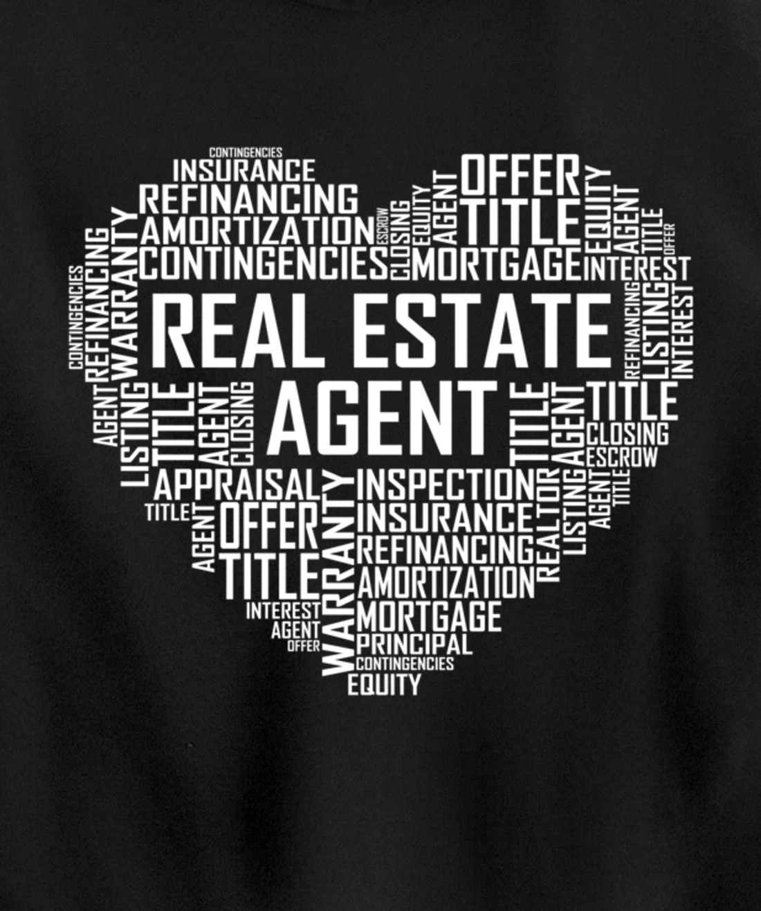 Proud Real Estate Agent Heart Gift House Seller Gifts Pullover Hoodie