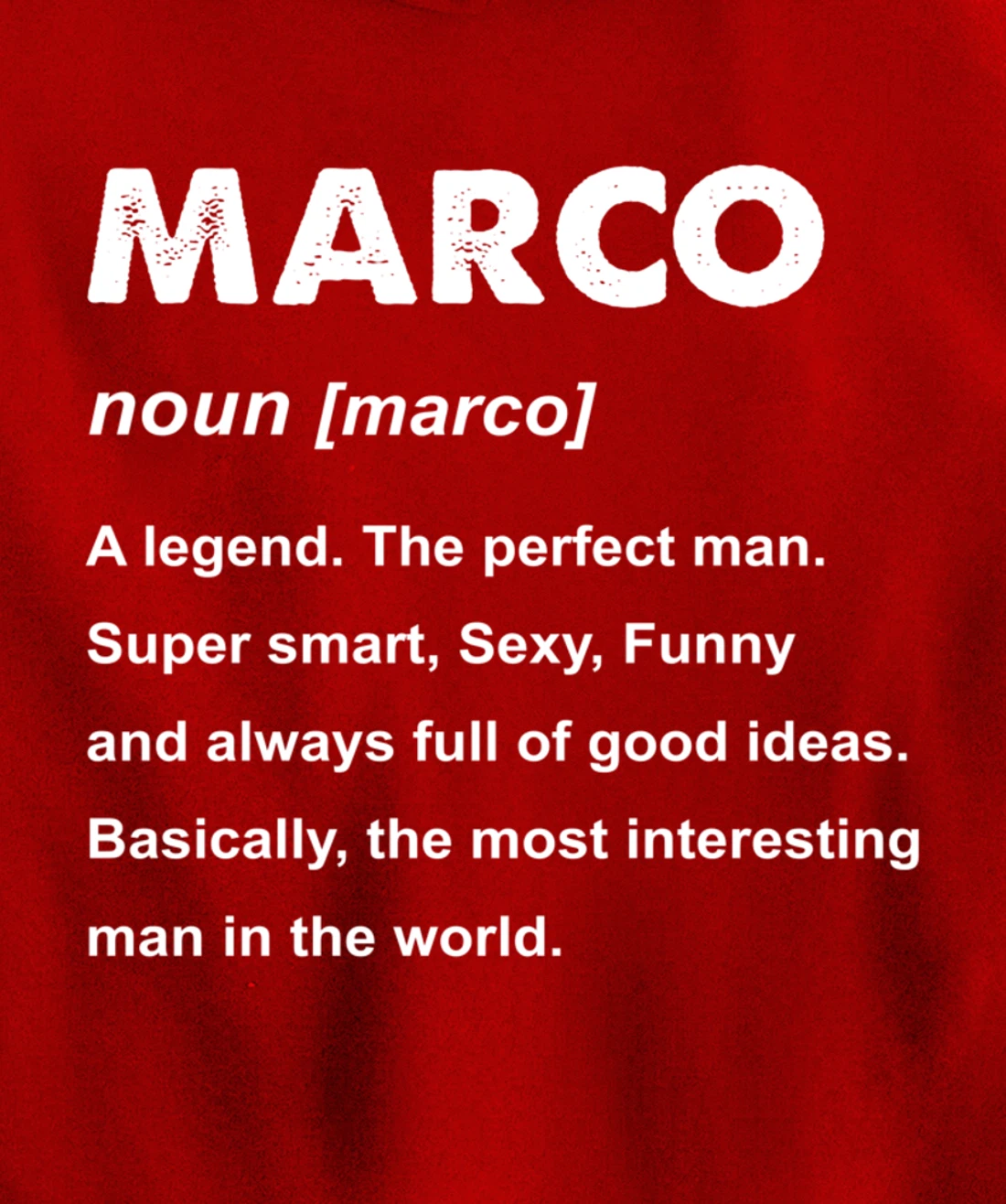 Marco Name Pullover Hoodie