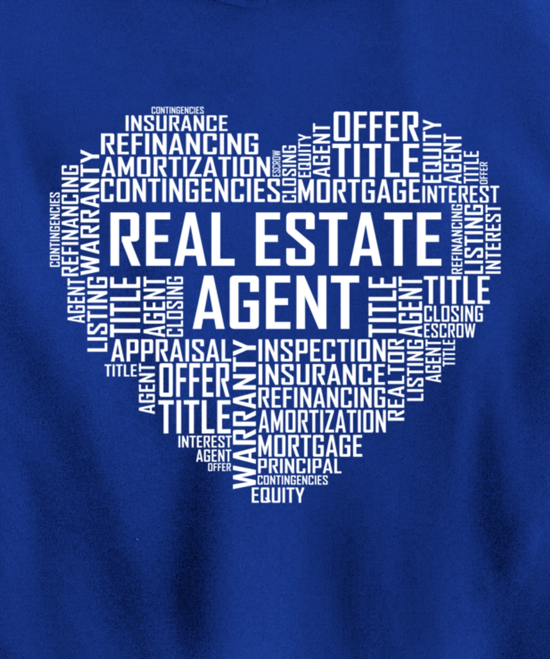 Proud Real Estate Agent Heart Gift House Seller Gifts Pullover Hoodie