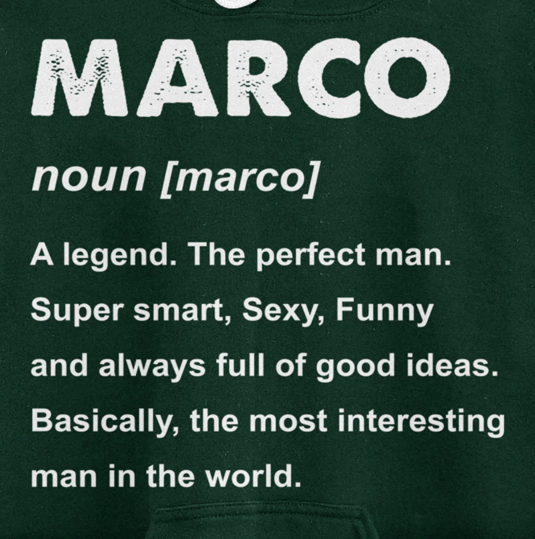Marco Name Pullover Hoodie