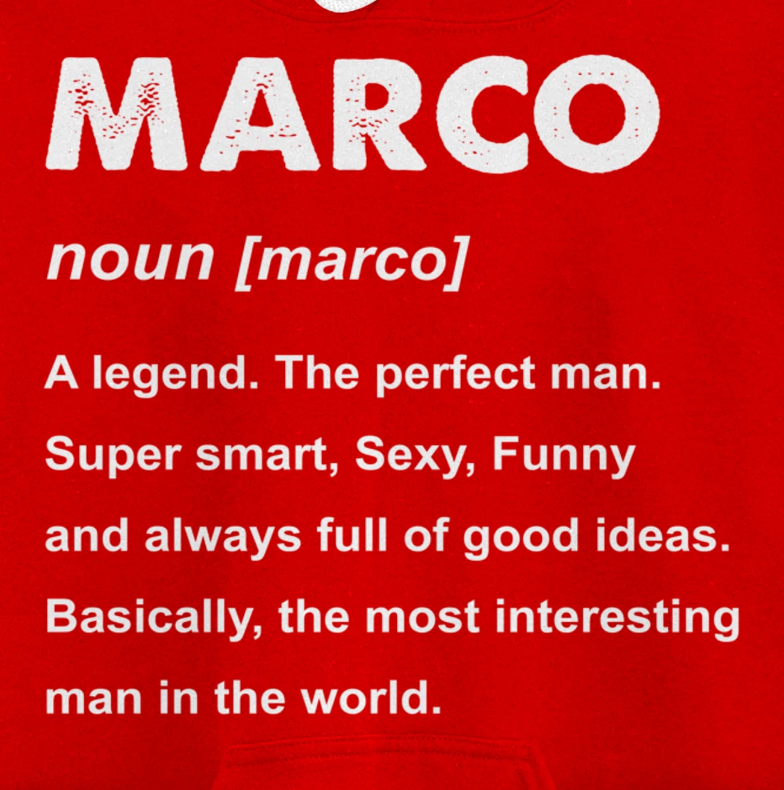 Marco Name Pullover Hoodie