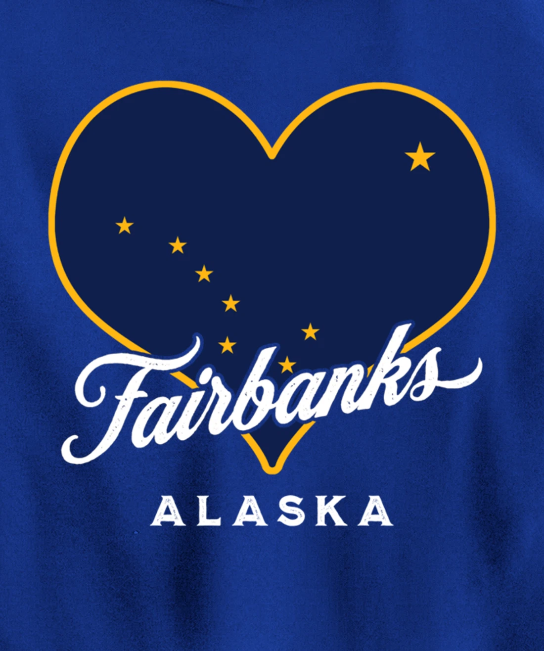 Fairbanks Alaska USA State Flag Big Dipper Vacation Souvenir Pullover Hoodie