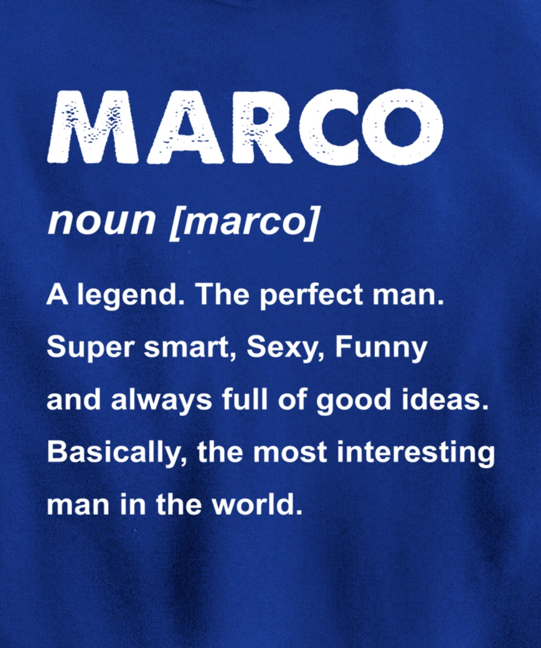Marco Name Pullover Hoodie