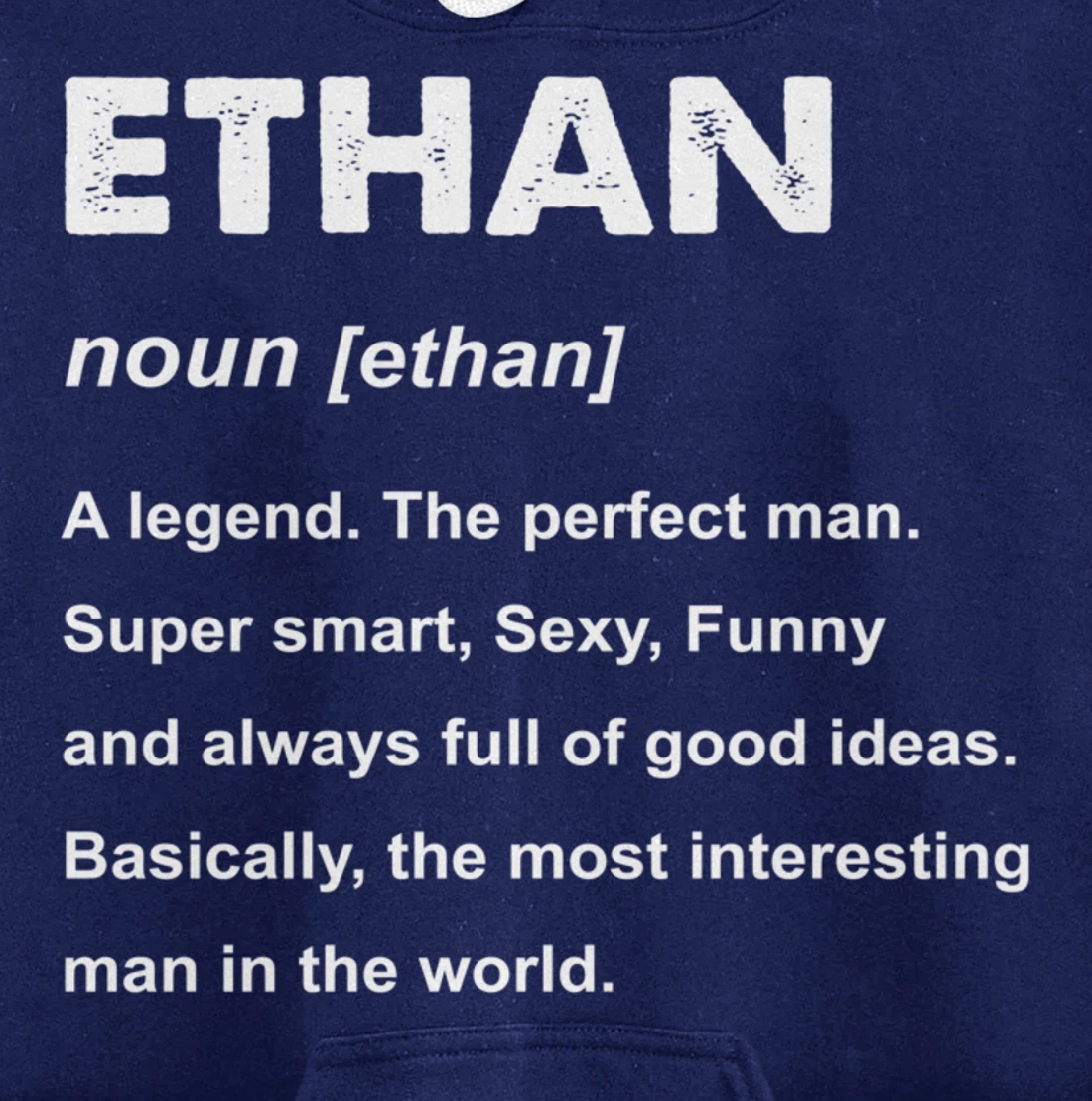 Ethan Name Pullover Hoodie