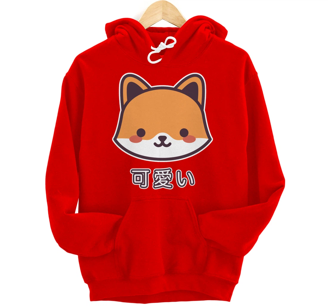 Kawaii Fox Cute Fox Japanese Kitsune Pullover Hoodie