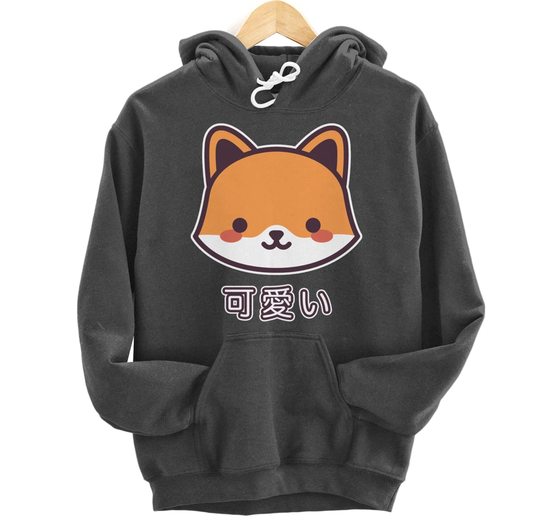 Kawaii Fox Cute Fox Japanese Kitsune Pullover Hoodie