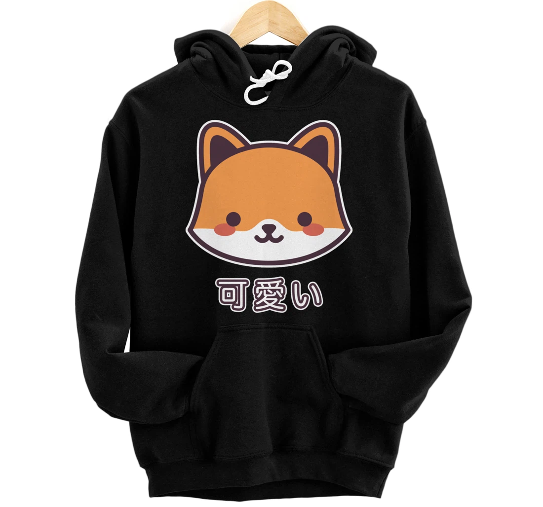 Kawaii Fox Cute Fox Japanese Kitsune Pullover Hoodie