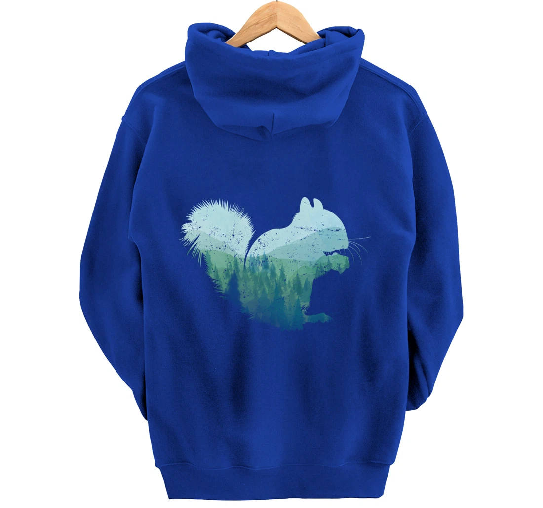 Forest Squirrel Pullover Hoodie