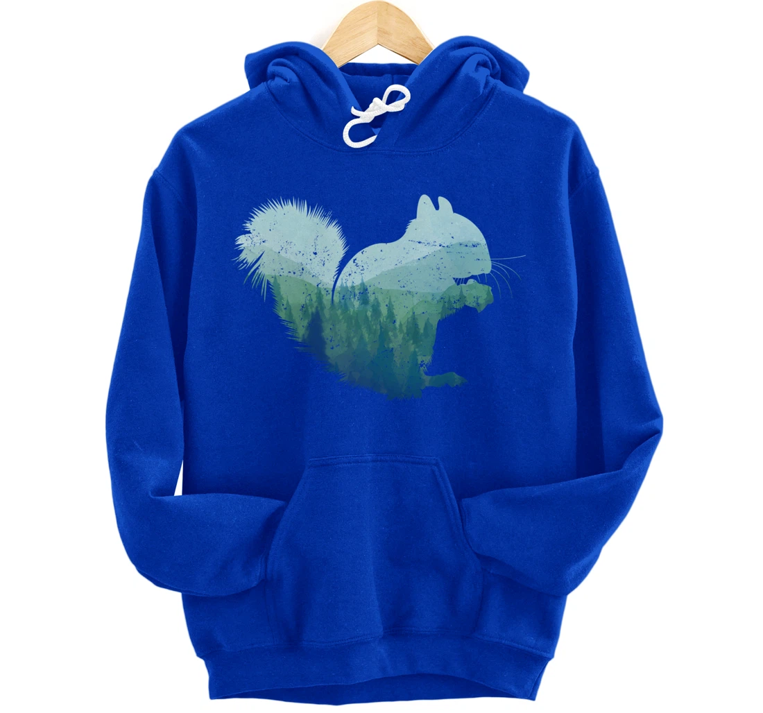 Forest Squirrel Pullover Hoodie