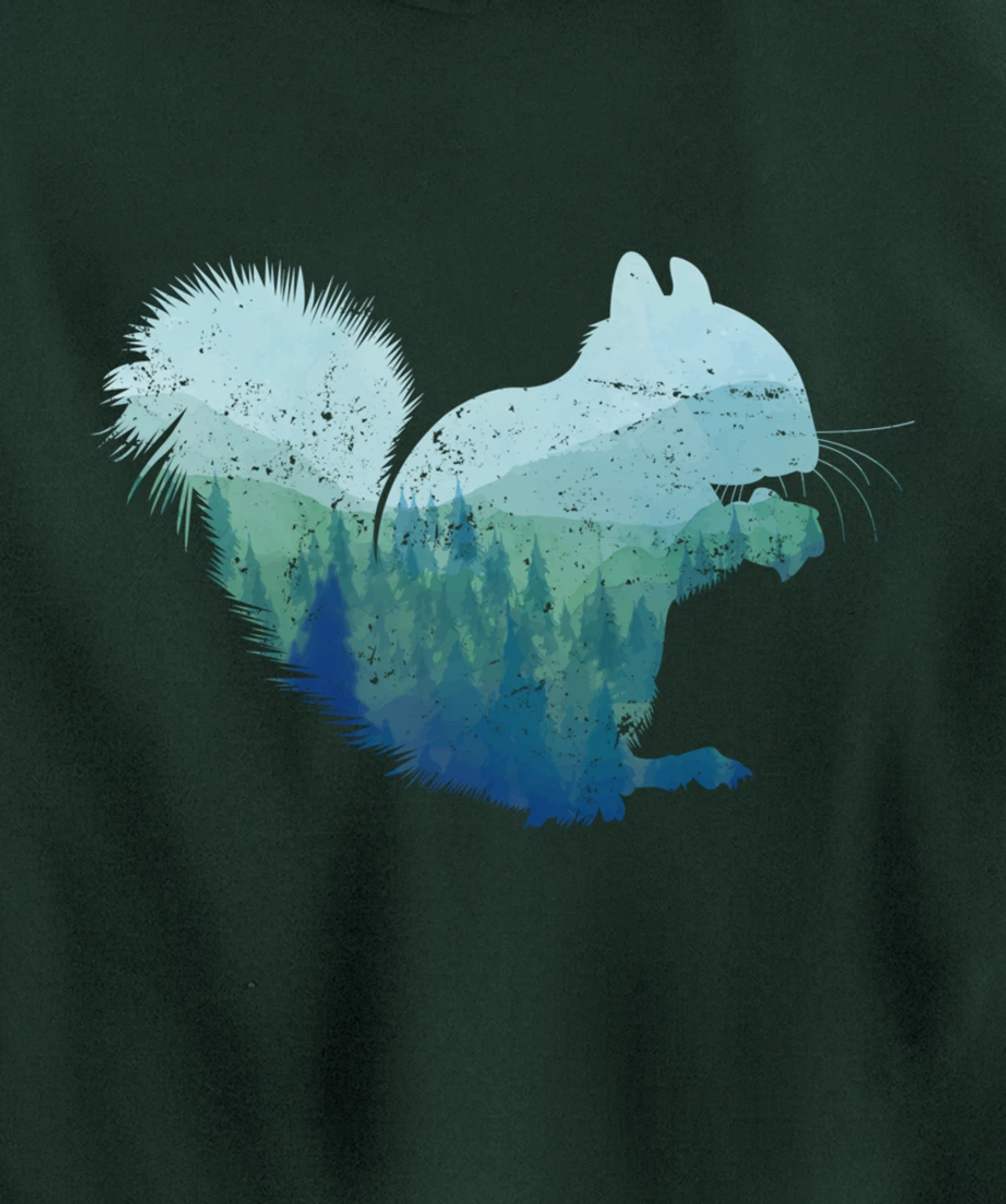 Forest Squirrel Pullover Hoodie