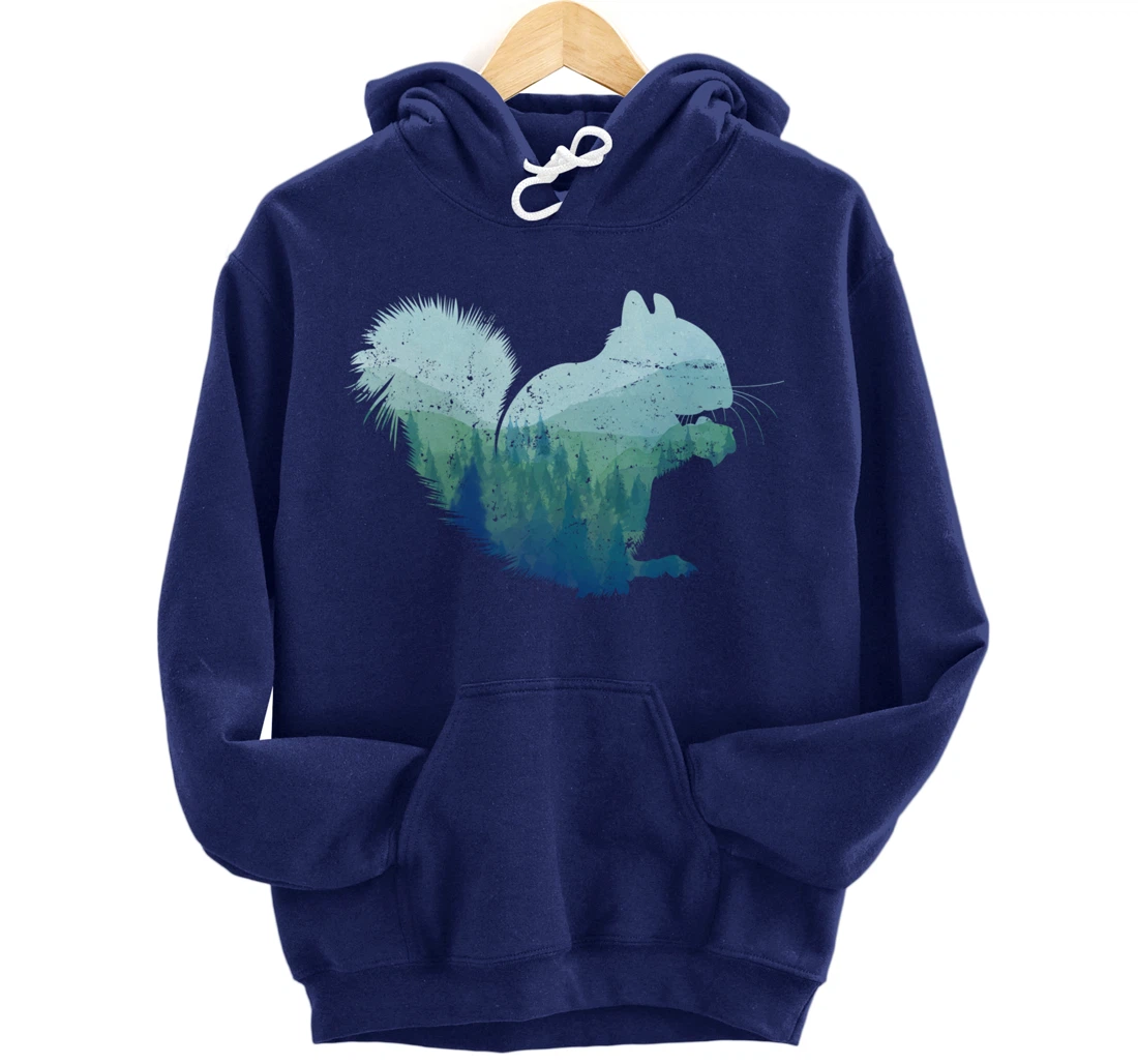 Forest Squirrel Pullover Hoodie
