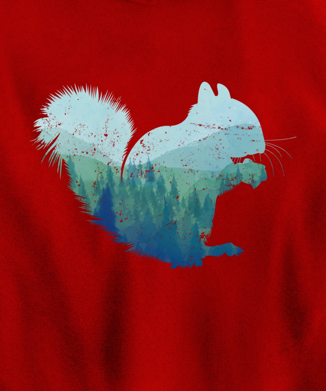 Forest Squirrel Pullover Hoodie