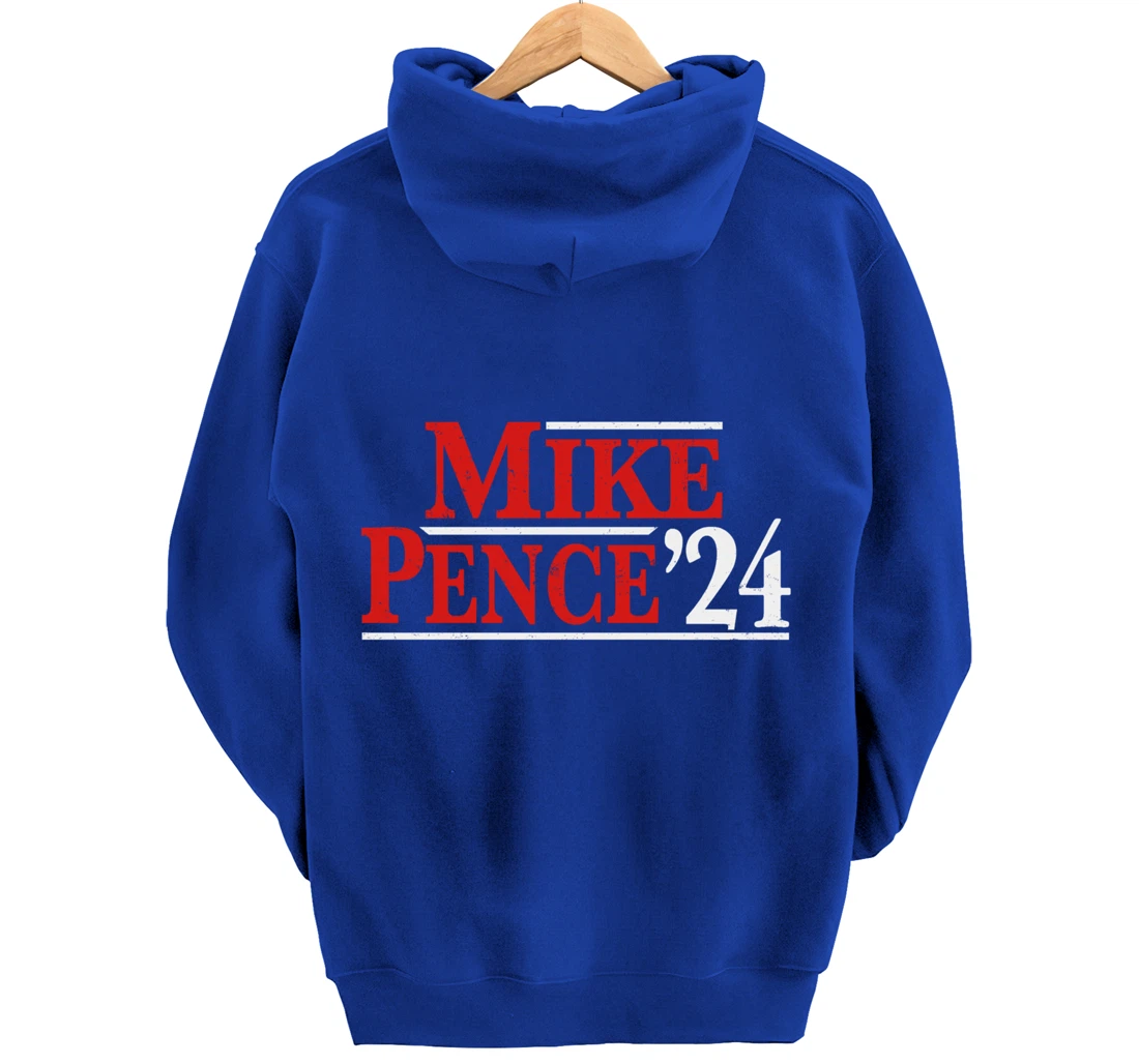 Mike Pence For President 2024 Vintage Distressed Campaign Pullover Hoodie