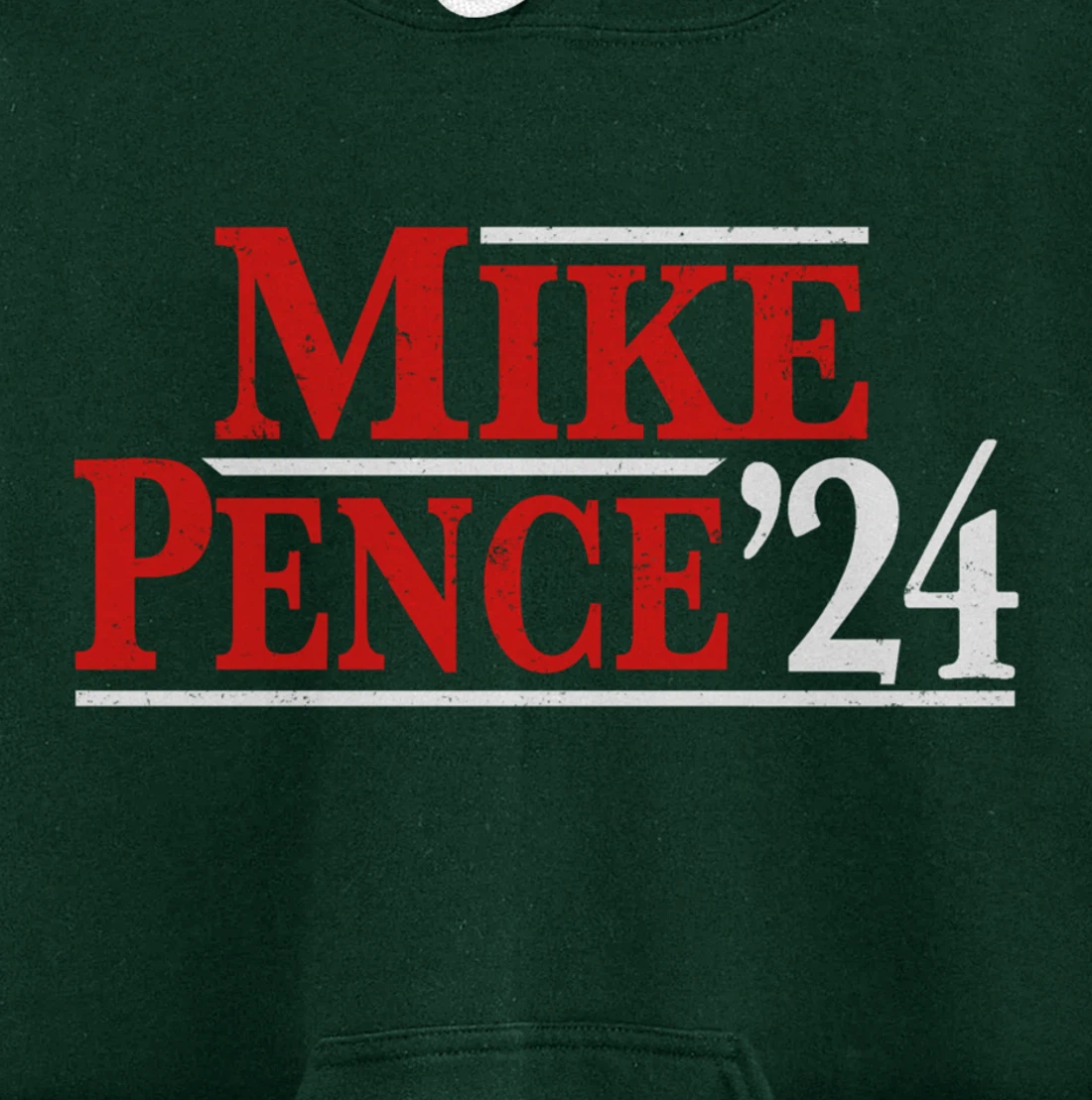 Mike Pence For President 2024 Vintage Distressed Campaign Pullover Hoodie