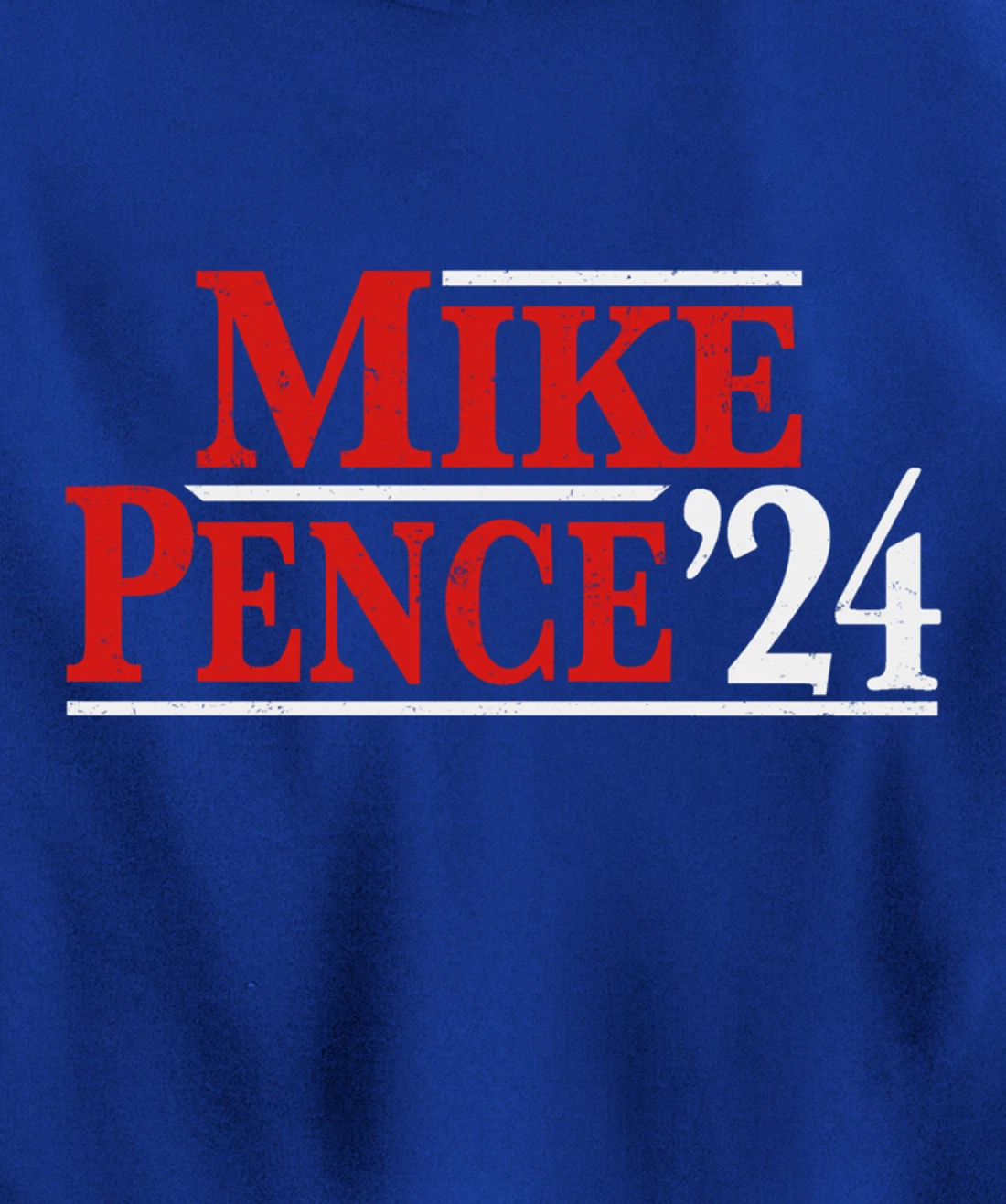 Mike Pence For President 2024 Vintage Distressed Campaign Pullover Hoodie