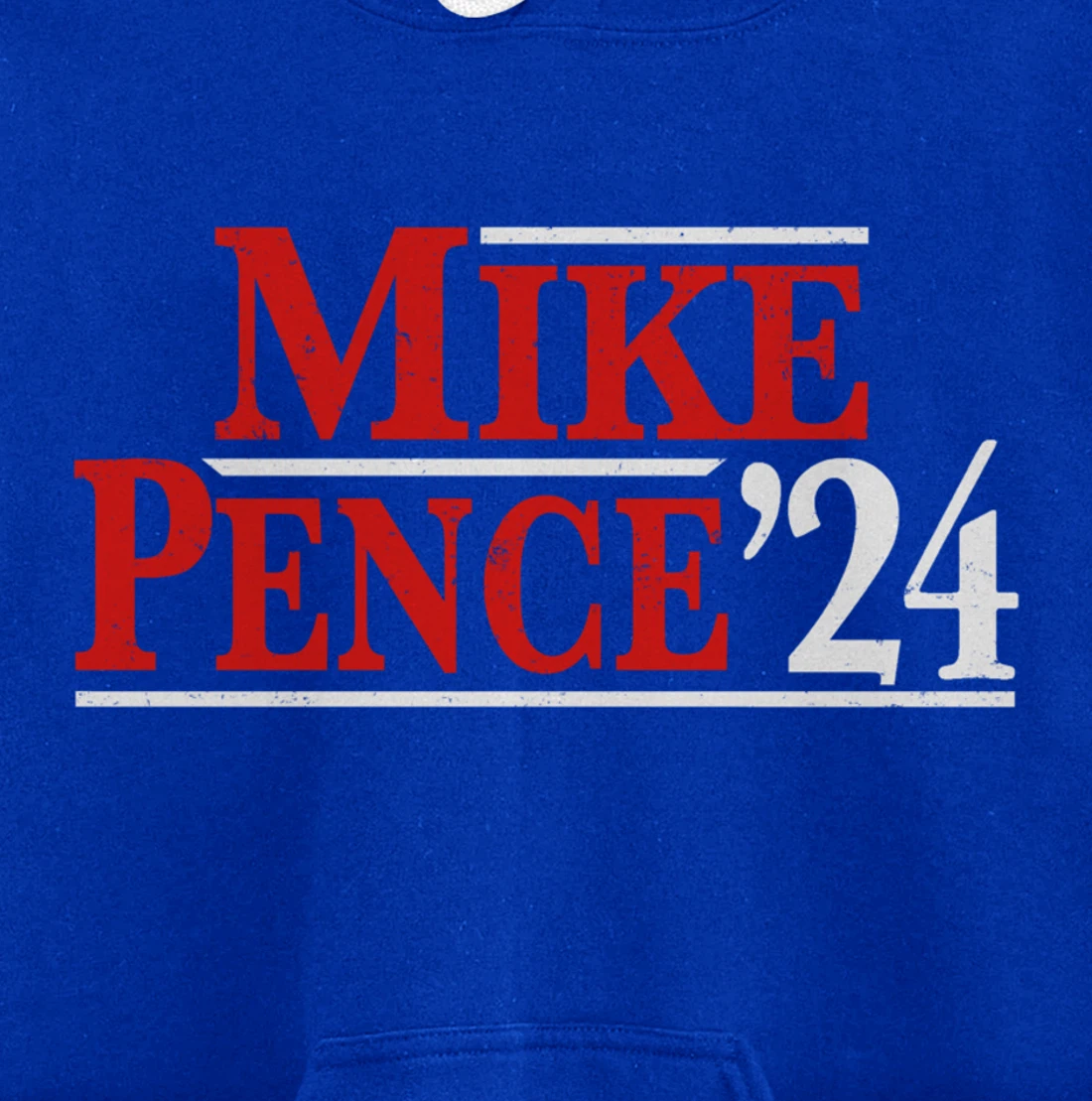 Mike Pence For President 2024 Vintage Distressed Campaign Pullover Hoodie