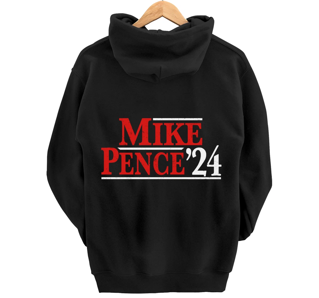 Mike Pence For President 2024 Vintage Distressed Campaign Pullover Hoodie