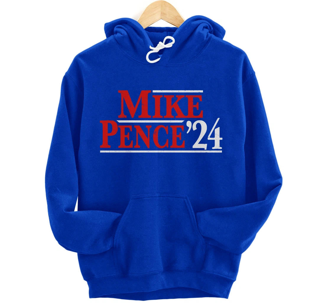 Mike Pence For President 2024 Vintage Distressed Campaign Pullover Hoodie
