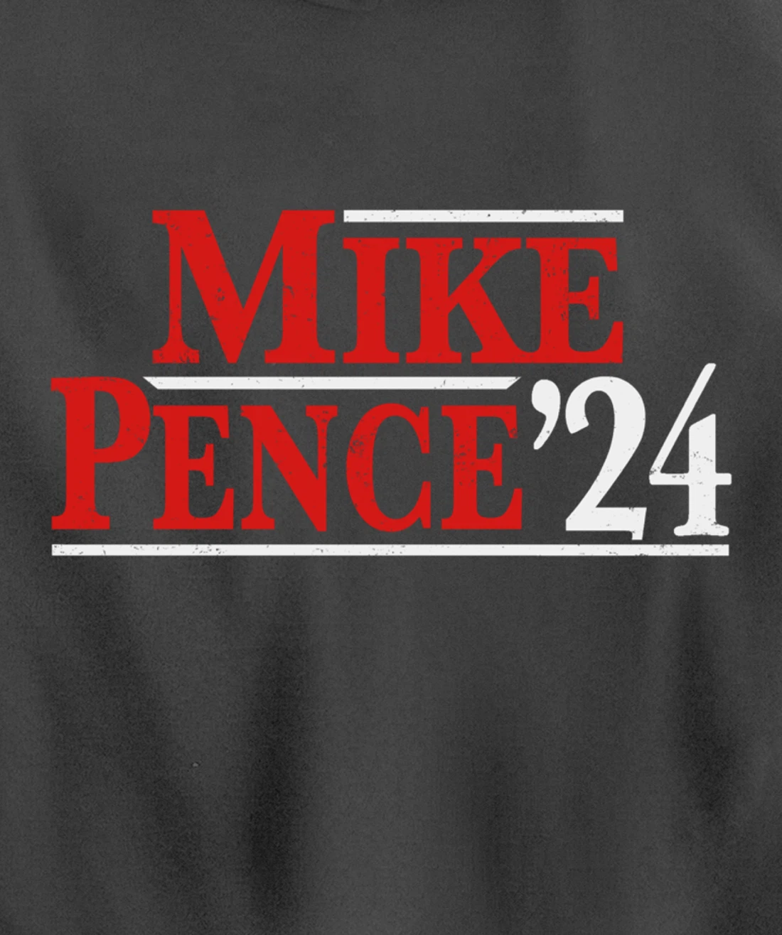 Mike Pence For President 2024 Vintage Distressed Campaign Pullover Hoodie