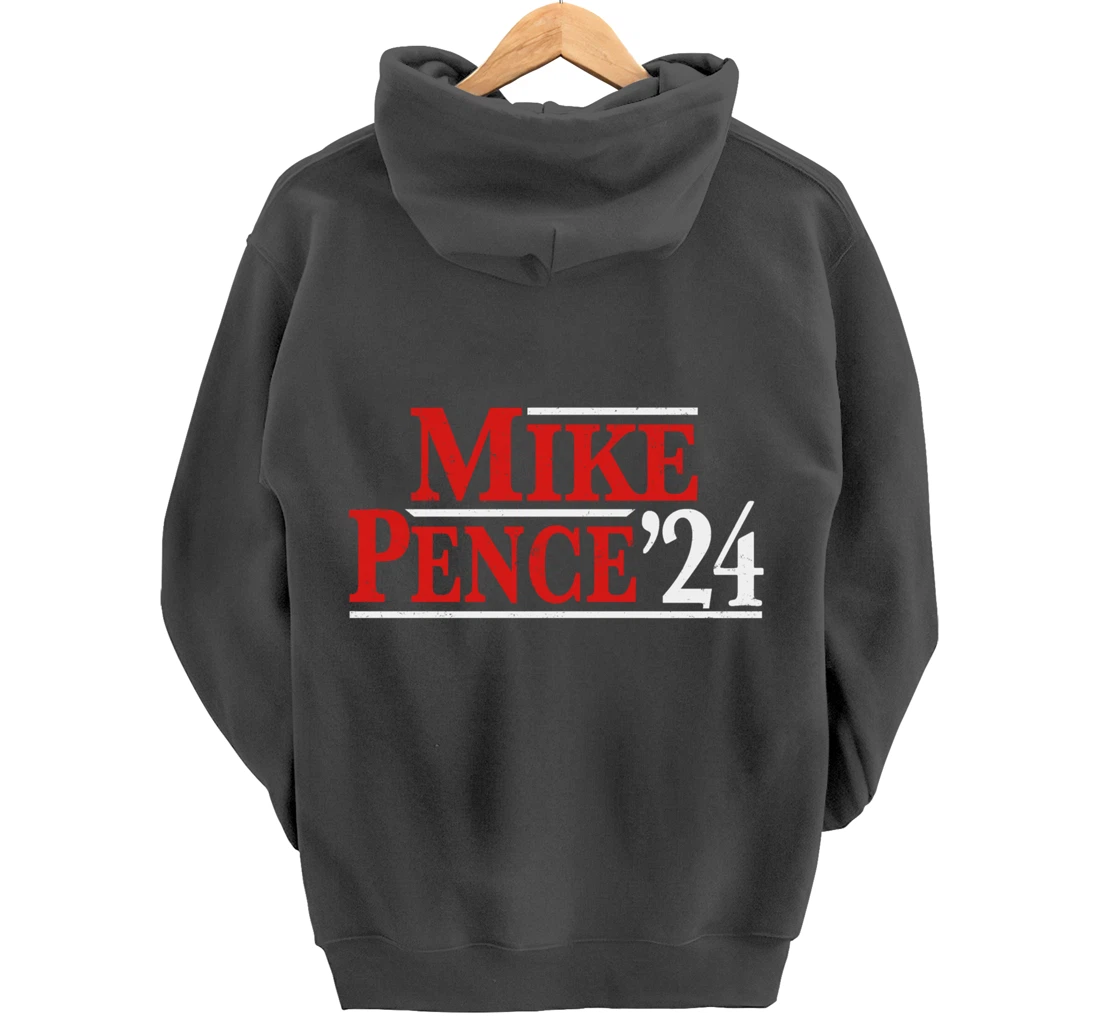 Mike Pence For President 2024 Vintage Distressed Campaign Pullover Hoodie