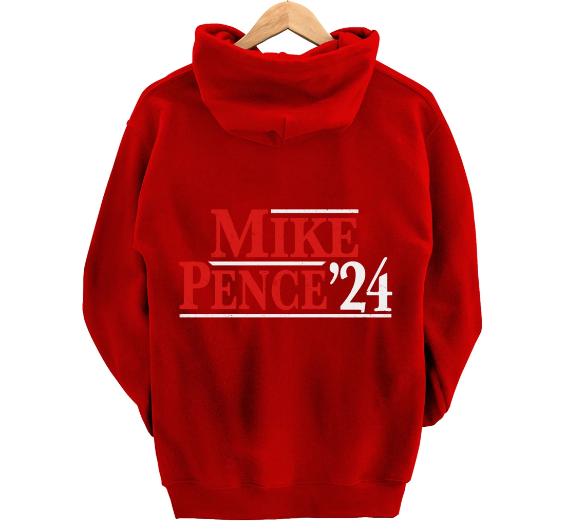 Mike Pence For President 2024 Vintage Distressed Campaign Pullover Hoodie