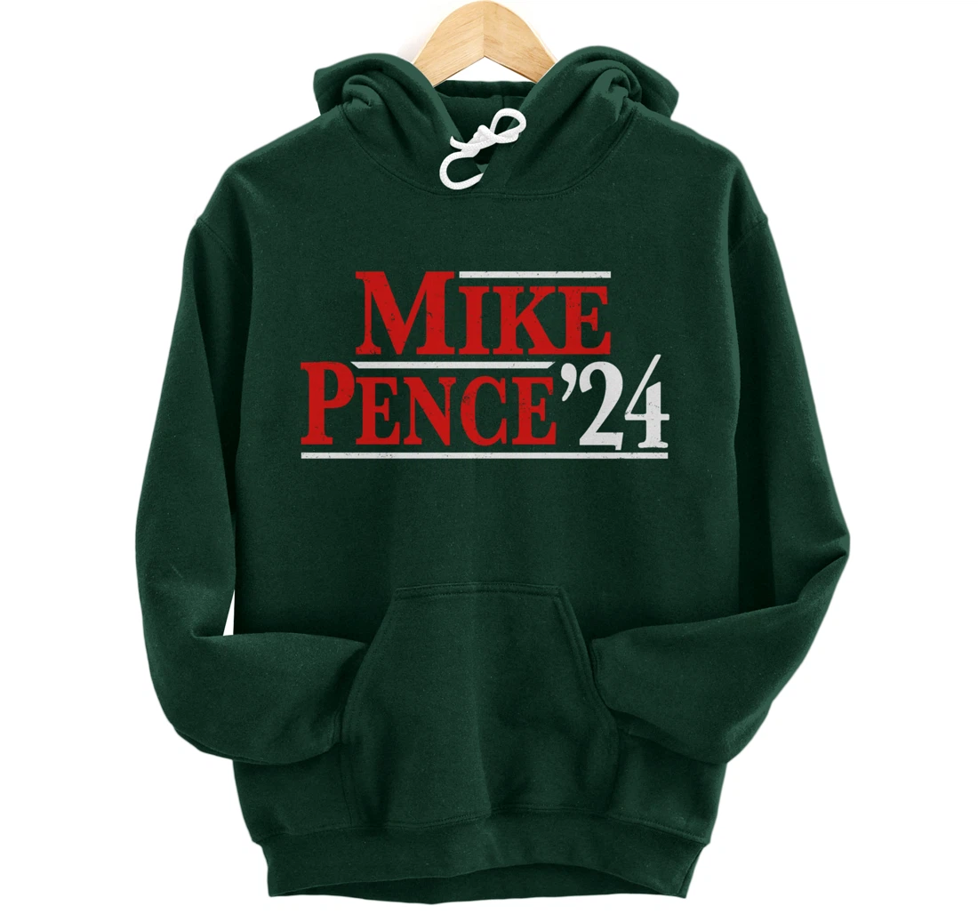 Mike Pence For President 2024 Vintage Distressed Campaign Pullover Hoodie